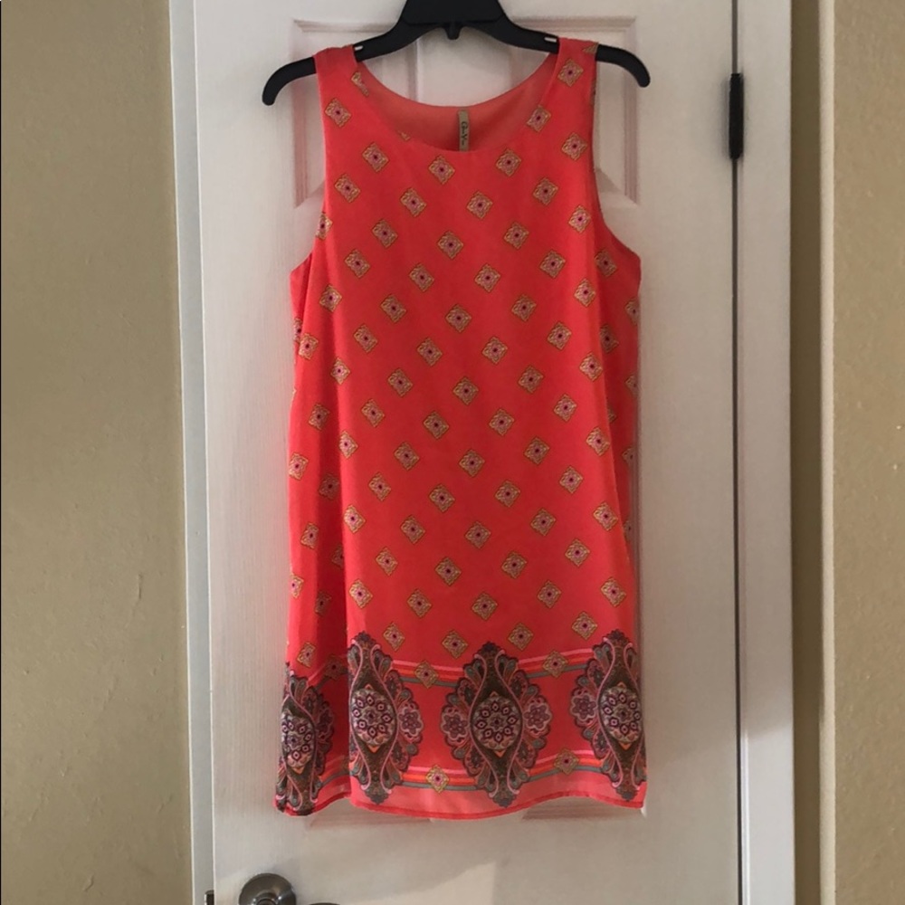 Summertime midi sleeveless dress.